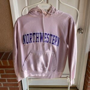 Northwestern Women's Light Pink Hoodie Sweater
